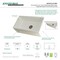 Gourmetier Solid Surface Stone Apron Front Farmhouse Sgl Bowl Kitchen Sink, White GKFA331810BC - alternate 4